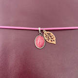 AMI - Aubergine + 3 charms, vintage (A5)