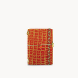 [NEW] AMI journal - Ibiza croc orange + 3 charms (A6)