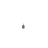 Blue Cowboy Hat - 18k gold plated Pendant