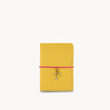 Voyage - Passport holder - Yellow + 3 Charms (Pink Elastic)