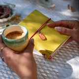 AMI - Yellow + 2 vintage charms (A6)