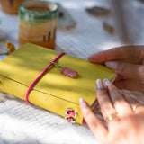 AMI - Yellow + 2 vintage charms (A6)