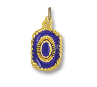 Blue Cowboy Hat - 18k gold plated Pendant