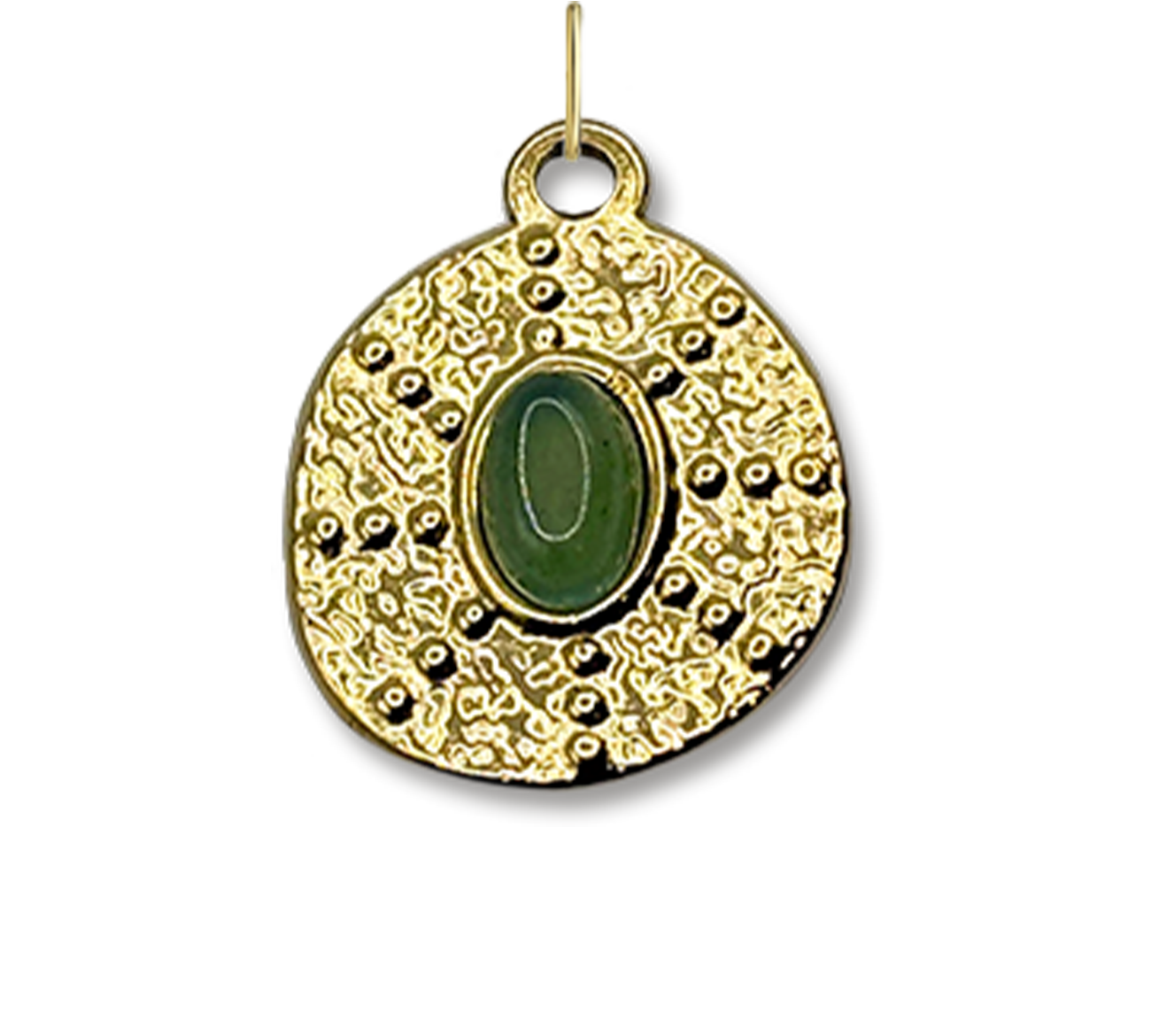 Green Stone Charm