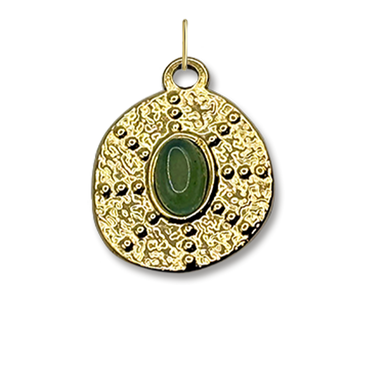 Green Stone Charm