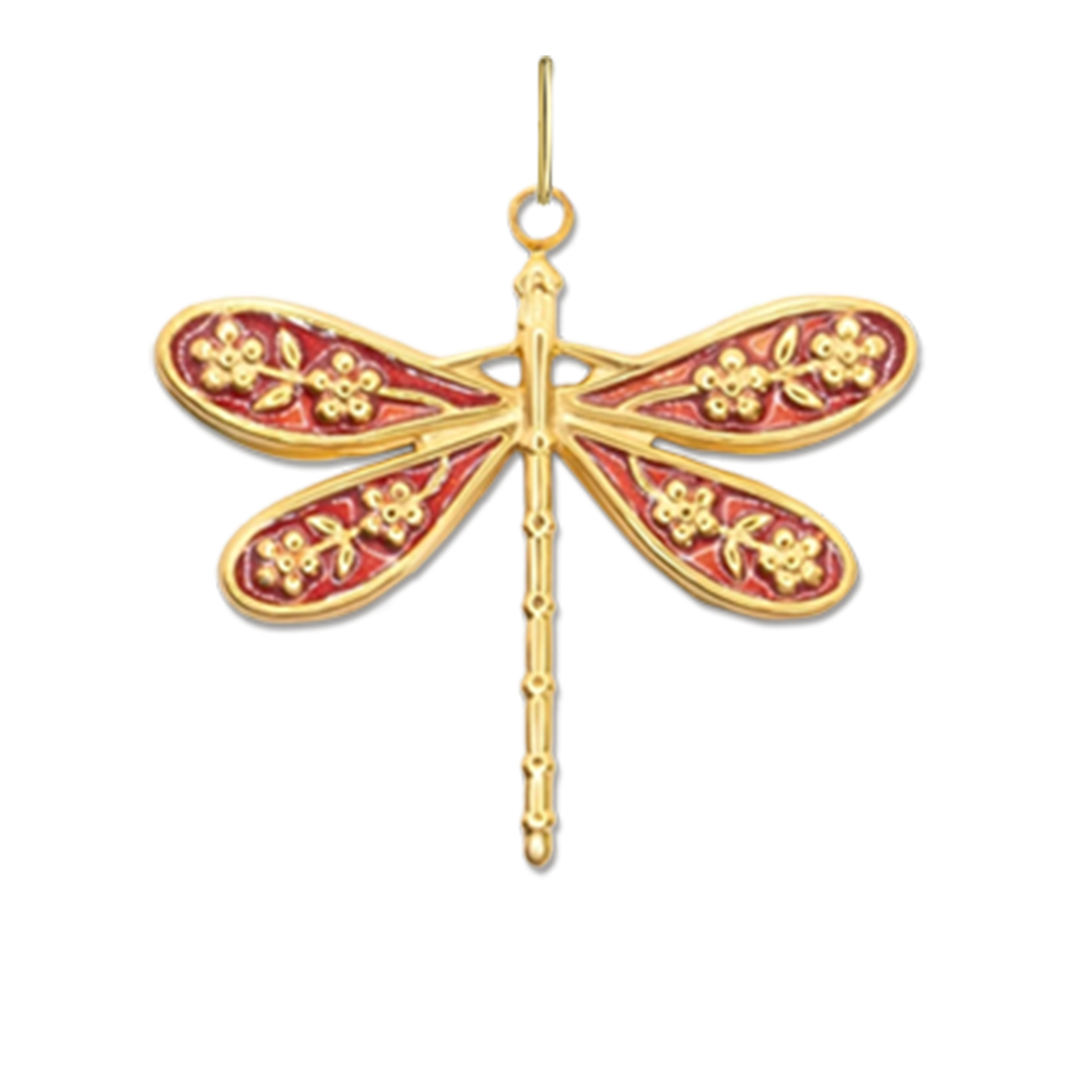 Red Dragonfly Charm