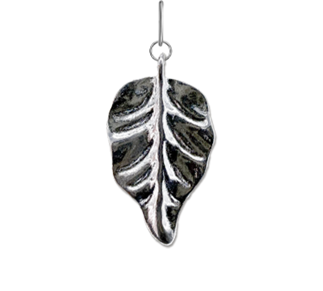 Silver Leaf Charm