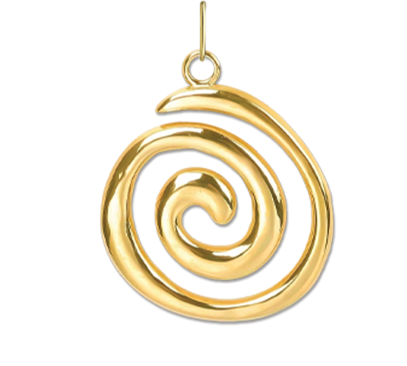 Gold Spiral Charm
