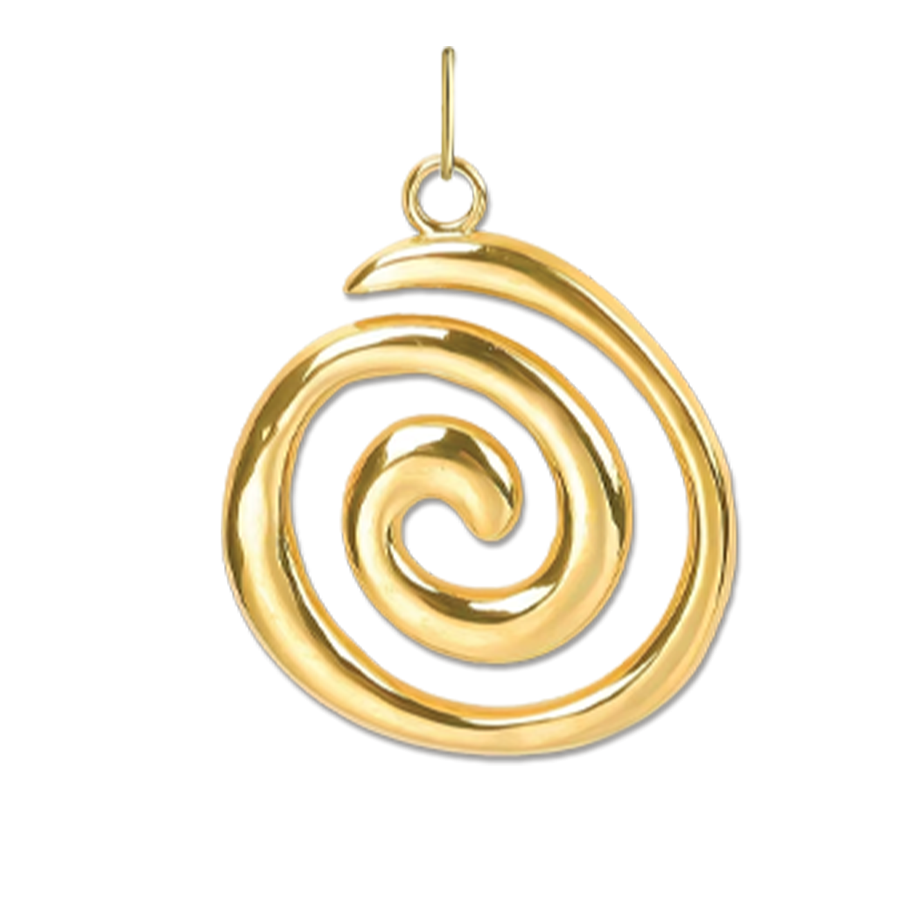Gold Spiral Charm