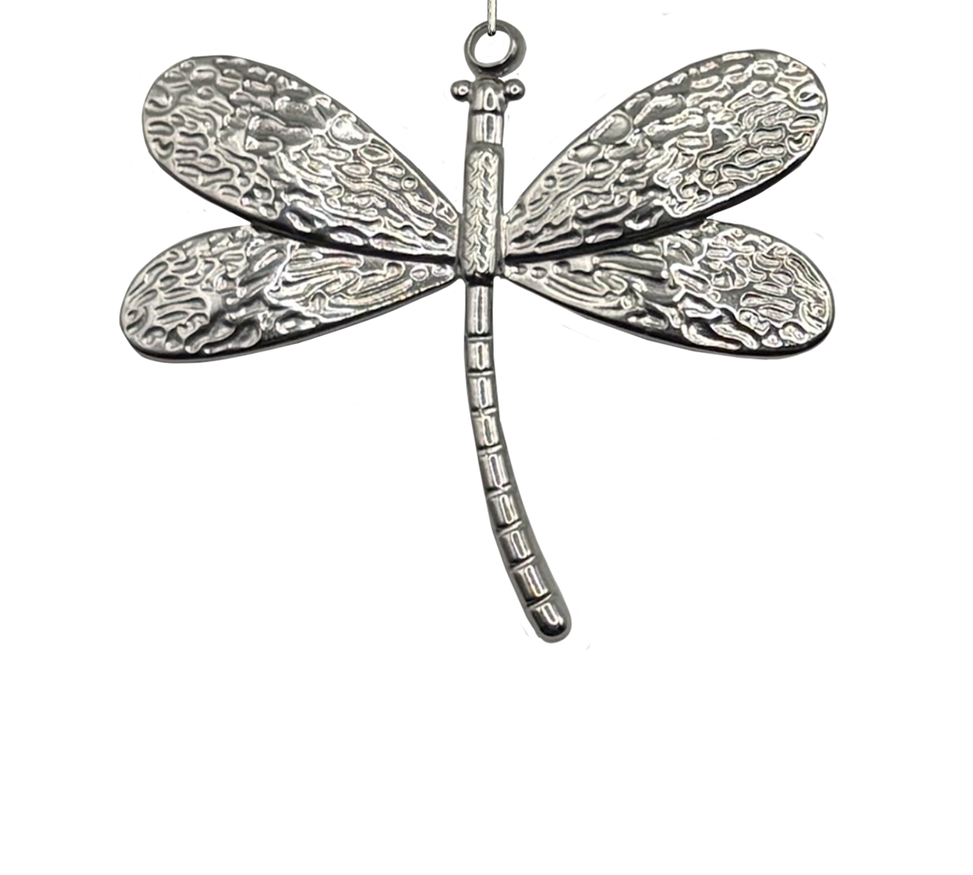 Dragonfly Silver Charm