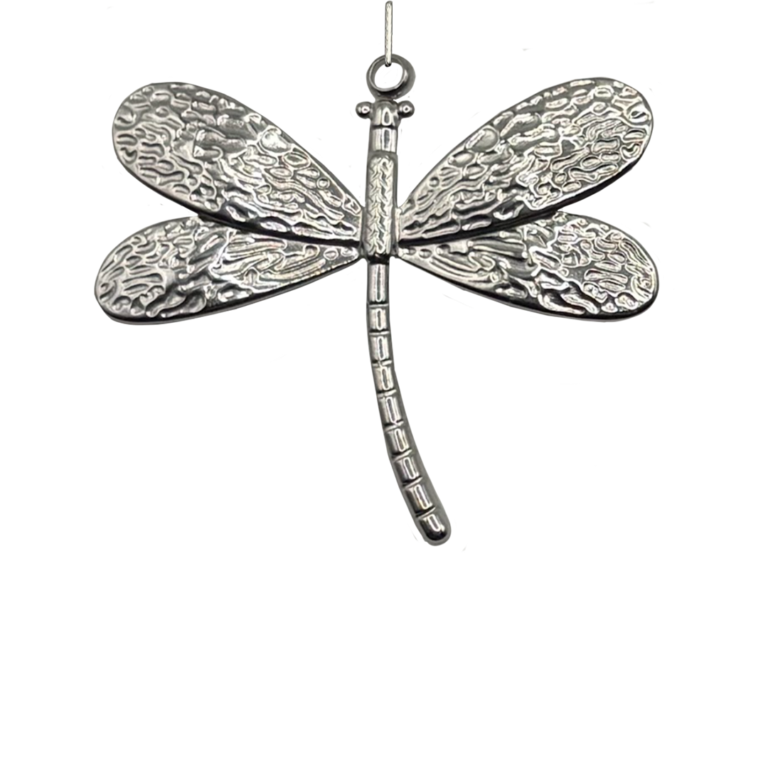 Dragonfly Silver Charm