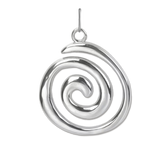 Silver Spiral Charm